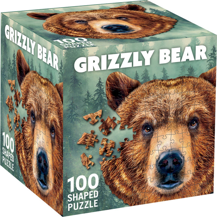 Grizzly Bear 100 Piece Shaped Jigsaw Puzzle - Just $7.99! Shop now at Retro Gaming of Denver