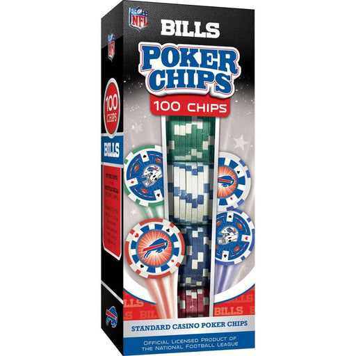 Buffalo Bills 100 Piece Poker Chips - for just $29.99! 