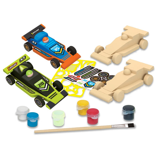 Double Racers Wood Craft & Paint Kit - Just $16.99! Shop now at Retro Gaming of Denver