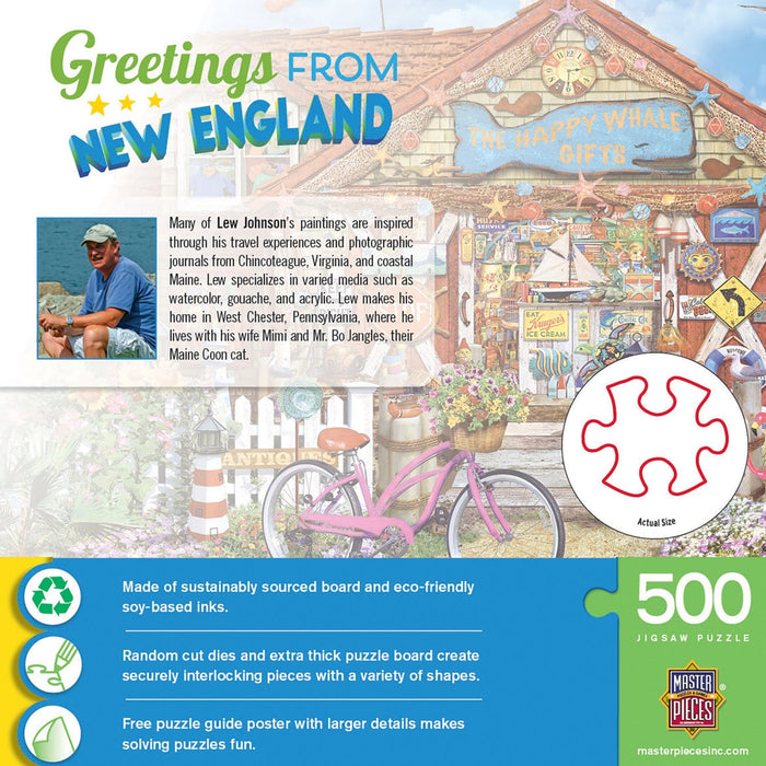 Greetings From New England - 500 Piece Jigsaw Puzzle - for just $14.99! 