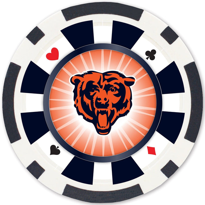 Chicago Bears 100 Piece Poker Chips - for just $29.99! 