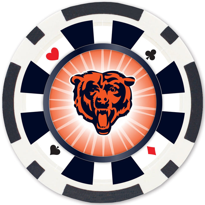 Chicago Bears 100 Piece Poker Chips - Just $29.99! Shop now at Retro Gaming of Denver