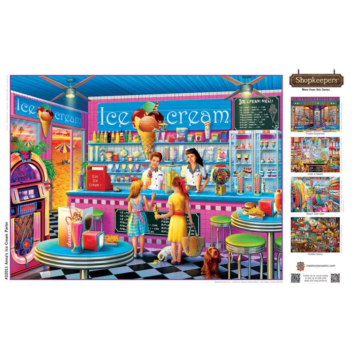Shopkeepers - Anna's Ice Cream Parlor 750 Piece Jigsaw Puzzle - for just $9.99! 