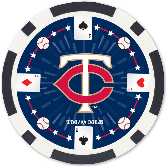 Minnesota Twins 100 Piece Poker Chips - Just $17.99! Shop now at Retro Gaming of Denver