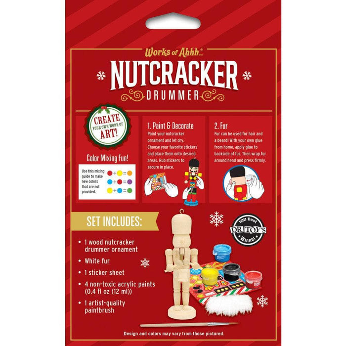 Nutcracker Drummer Ornament Wood Paint Kit - for just $7.99! 