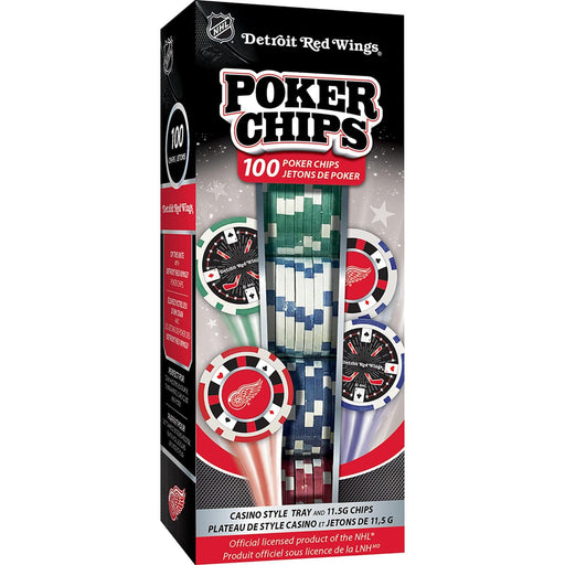 Detroit Red Wings 100 Piece Poker Chips - for just $19.99! 
