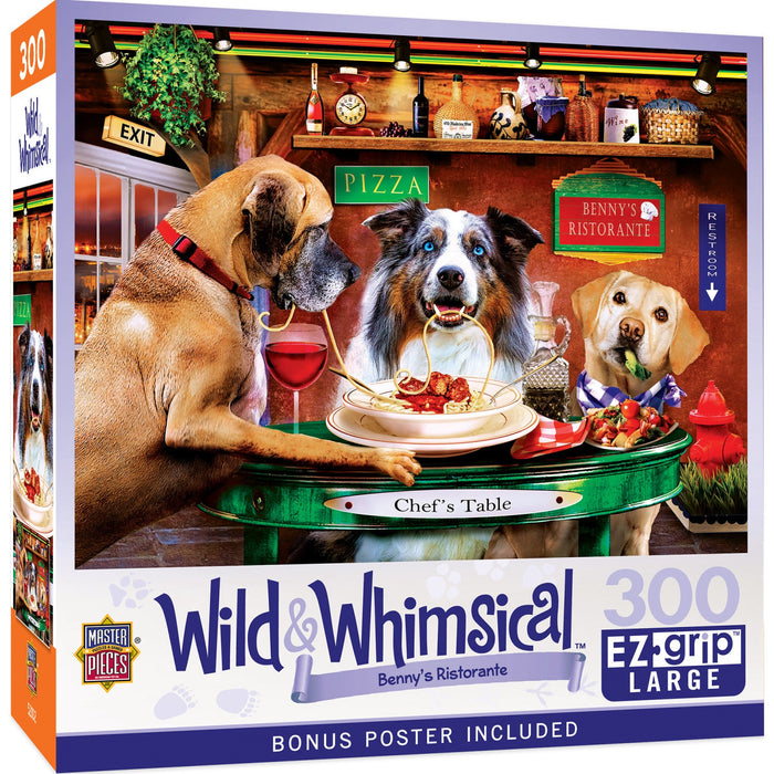 Wild & Whimsical - Benny's Ristorante 300 Piece EZ Grip Jigsaw Puzzle - Just $14.99! Shop now at Retro Gaming of Denver