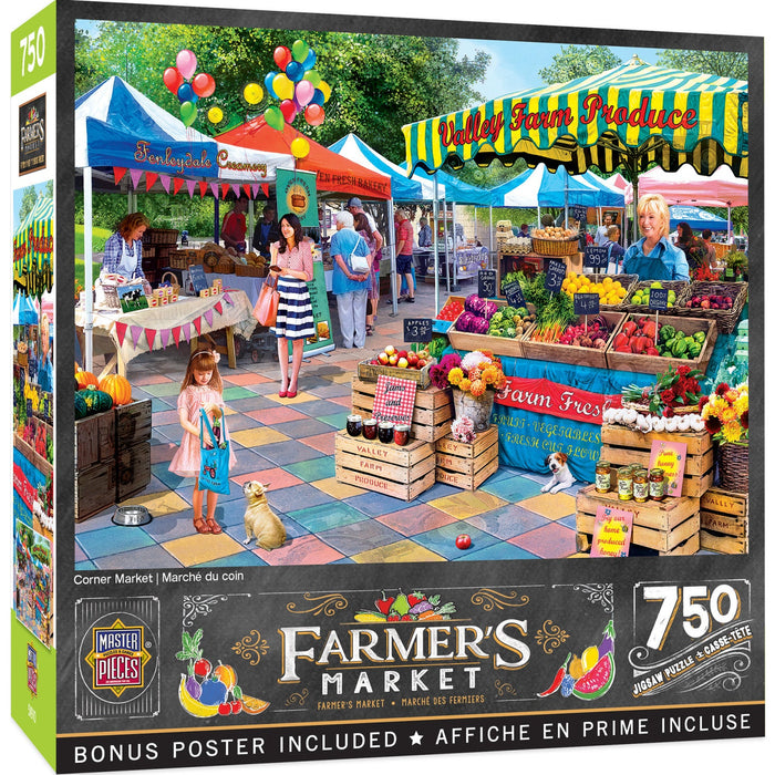 Farmer's Market - Corner Market 750 Piece Jigsaw Puzzle - Just $14.99! Shop now at Retro Gaming of Denver