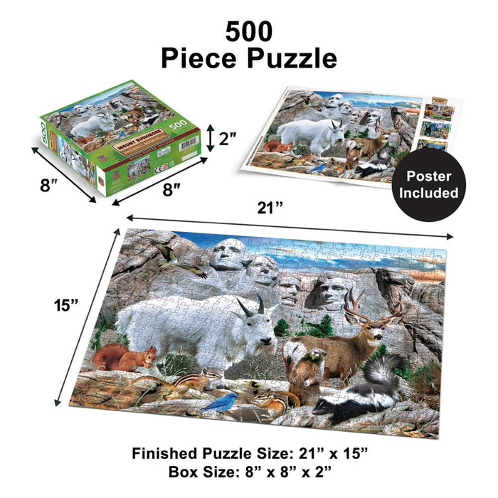 Mount Rushmore National Memorial 500 Piece Jigsaw Puzzle - for just $14.99! 