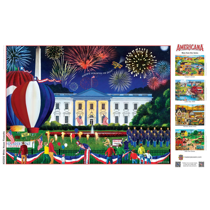 Americana - White House Fireworks 500 Piece EZ Grip Jigsaw Puzzle - Just $14.99! Shop now at Retro Gaming of Denver