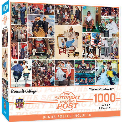 Saturday Evening Post - Rockwell Collage 1000 Piece Jigsaw Puzzle - Just $16.99! Shop now at Retro Gaming of Denver