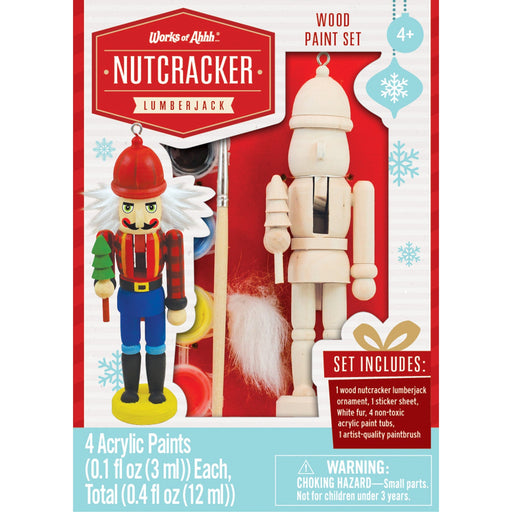 Nutcracker Lumberjack Ornament Wood Craft & Paint Kit - Just $7.99! Shop now at Retro Gaming of Denver