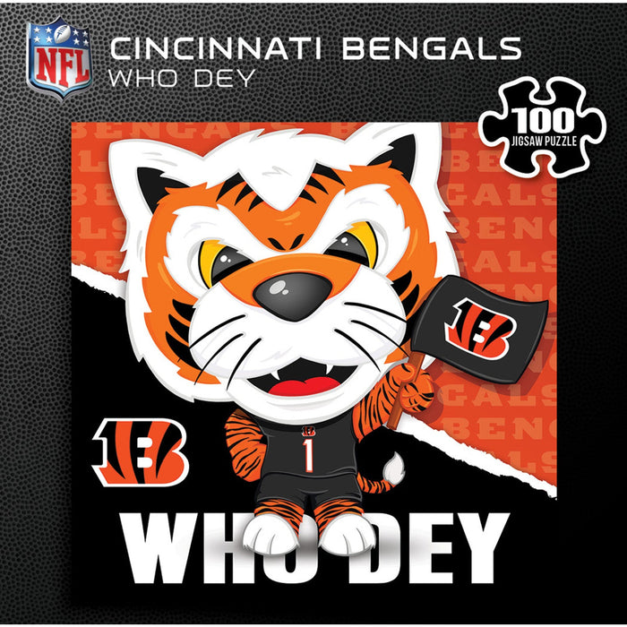 Who Dey - Cincinnati Bengals Mascot 100 Piece Jigsaw Puzzle - Just $7.99! Shop now at Retro Gaming of Denver