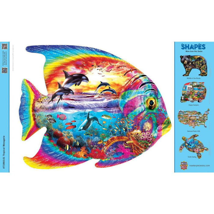 Shapes - Tropical Menagerie 1000 Piece Shaped Jigsaw Puzzle - for just $16.99! 