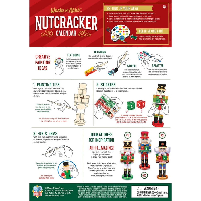 Nutcracker Calendar Wood Paint Set - for just $16.99! 