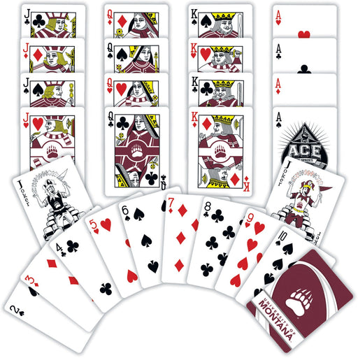 Montana Grizzlies Playing Cards - 54 Card Deck - Just $6.99! Shop now at Retro Gaming of Denver