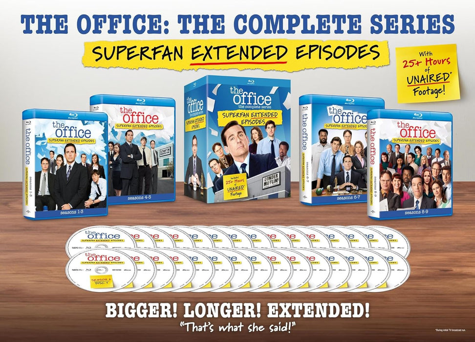 The Office: The Complete Series – Superfan Extended Episodes (Blu-ray) - for just $82.99! 