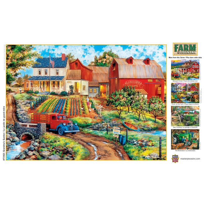 Farm & Country - Grandma's Garden 1000 Piece Jigsaw Puzzle - for just $16.99! 