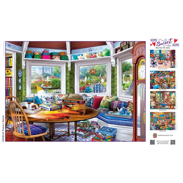 Home Sweet Home - Puzzler's Retreat 500 Piece Jigsaw Puzzle - for just $14.99! 