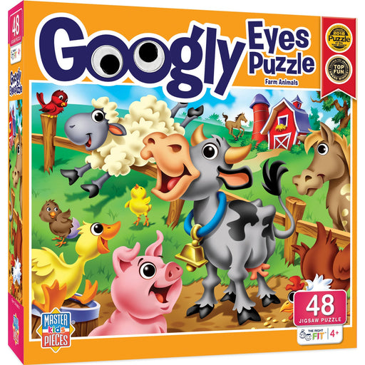 Googly Eyes - Farm Animals 48 Piece Jigsaw Puzzle - Just $12.99! Shop now at Retro Gaming of Denver