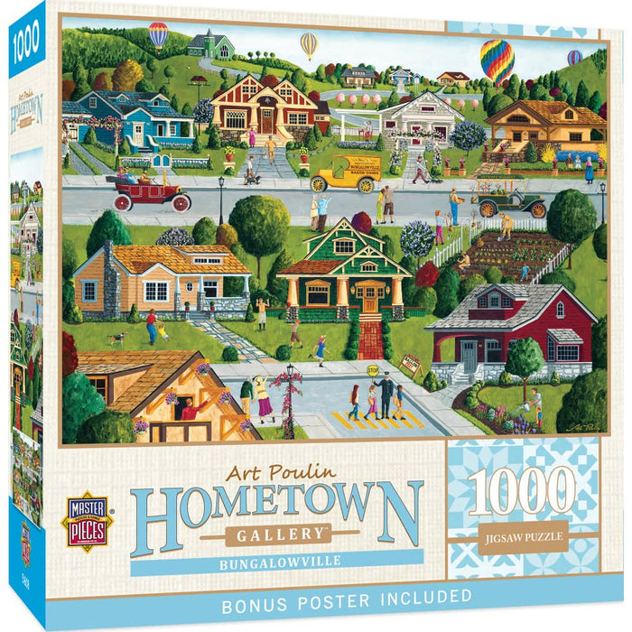 Hometown Gallery - Bungalowville 1000 Piece Jigsaw Puzzle - for just $16.99! 