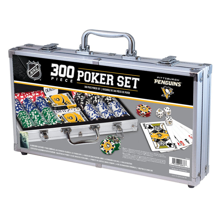 Pittsburgh Penguins 300 Piece Poker Set - Just $124.99! Shop now at Retro Gaming of Denver