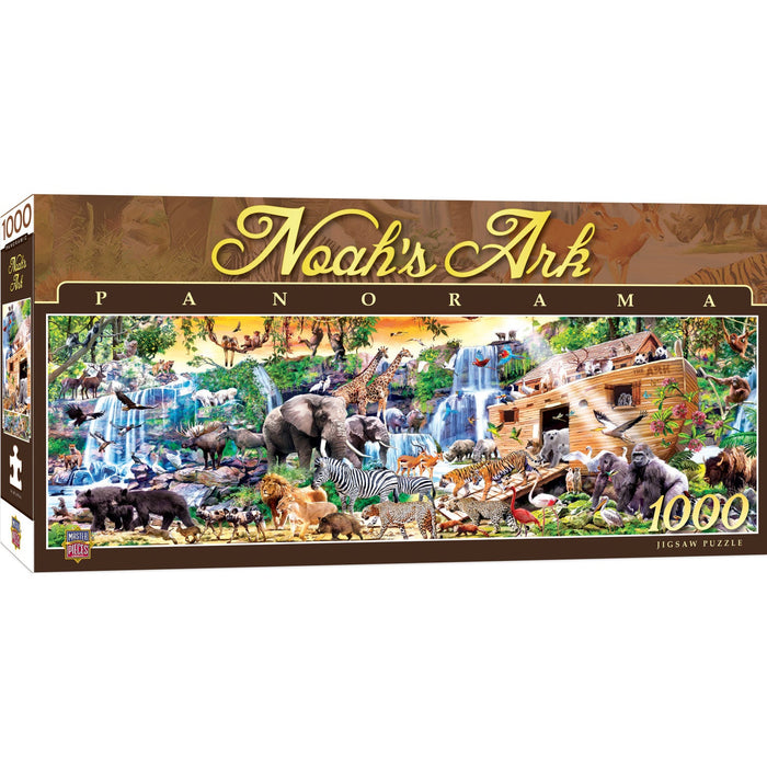 Noah's Ark - 1000 Piece Panoramic Jigsaw Puzzle - Just $19.99! Shop now at Retro Gaming of Denver