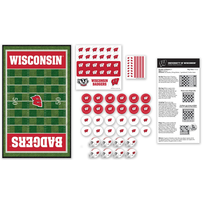 Wisconsin Badgers Checkers Board Game - Just $19.99! Shop now at Retro Gaming of Denver