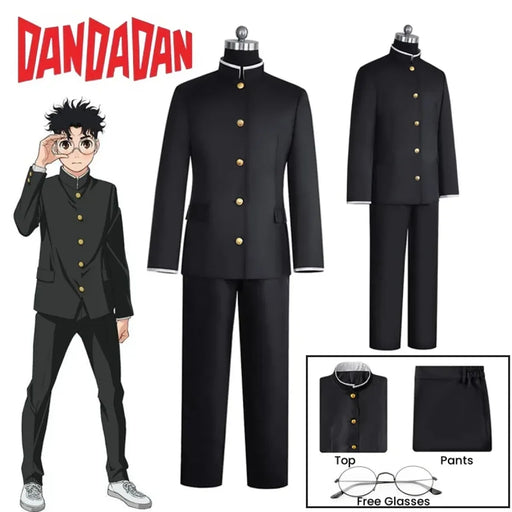 Ken Takakura Cosplay Costume – Dandadan School Uniform with Glasses - for just $41.95! 