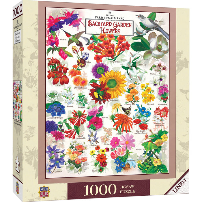 Farmer's Almanac - Backyard Garden Flowers 1000 Piece Jigsaw Puzzle - Just $16.99! Shop now at Retro Gaming of Denver