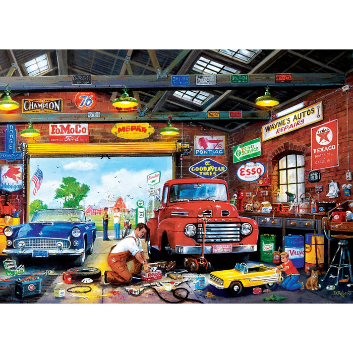 Childhood Dreams - Wayne's Garage 1000 Piece Jigsaw Puzzle - Just $16.99! Shop now at Retro Gaming of Denver