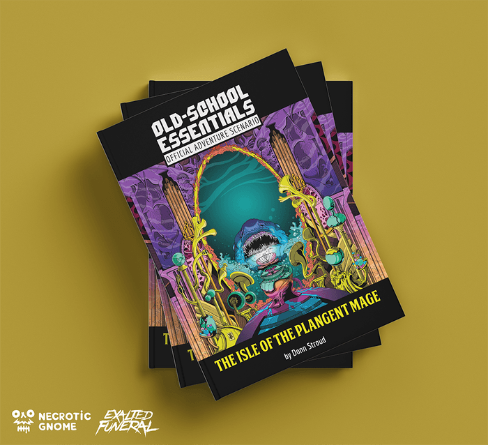 Old-School Essentials Adventure: Isle of the Plangent Mage - for just $15! 