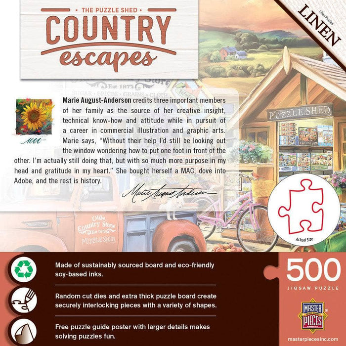 Country Escapes - The Puzzle Shed 500 Piece Jigsaw Puzzle - for just $14.99! 