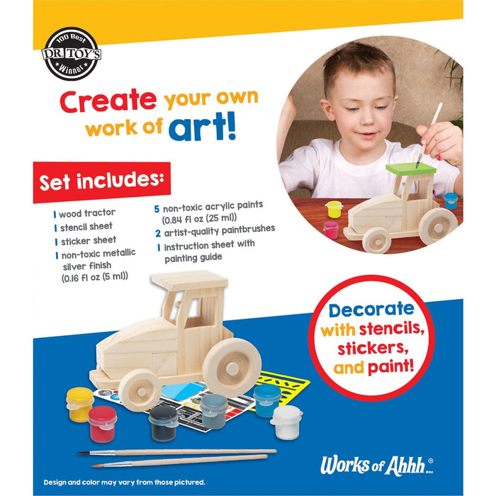 Farm Tractor Wood Craft & Paint Kit - for just $19.99! 