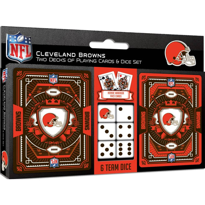 Cleveland Browns - 2-Pack Playing Cards & Dice Set - for just $19.99! 