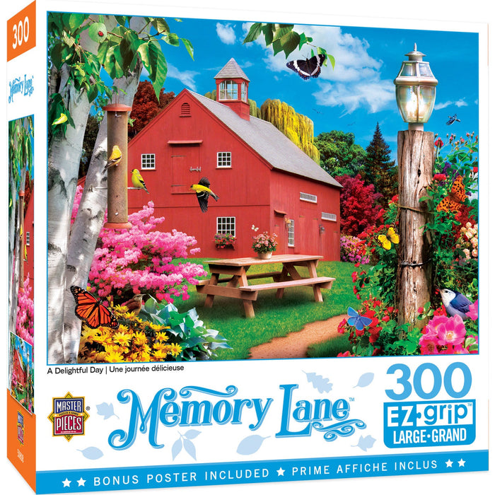 Memory Lane - A Delightful Day 300 Piece EZ Grip Jigsaw Puzzle - Just $14.99! Shop now at Retro Gaming of Denver