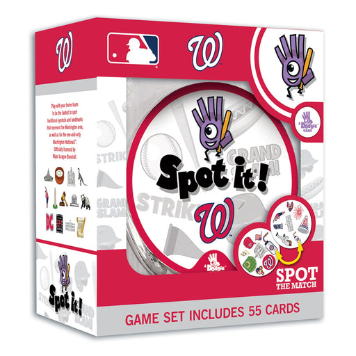 Washington Nationals Spot It! Card Game - Premium Card Games - Just $10.39! Shop now at Retro Gaming of Denver