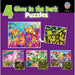 Glow in the Dark 100 Piece Jigsaw Puzzles - 4-Pack V1 - Just $14.99! Shop now at Retro Gaming of Denver