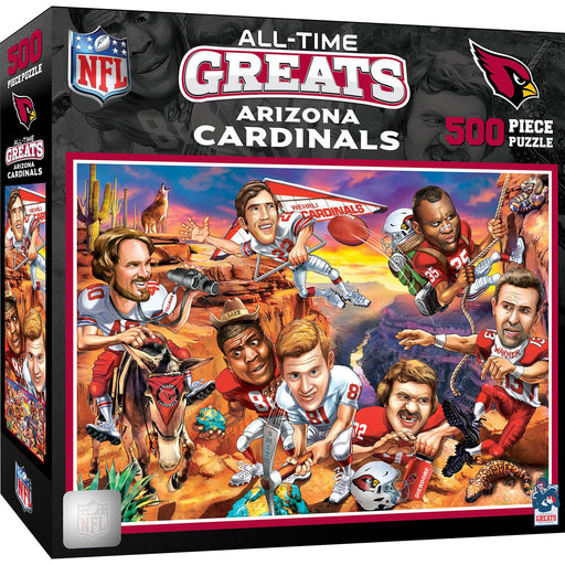 Arizona Cardinals - All Time Greats 500 Piece Jigsaw Puzzle - Just $19.99! Shop now at Retro Gaming of Denver