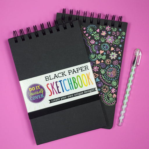 Black DIY Cover Sketchbook - Small - Just $9.99! Shop now at Retro Gaming of Denver