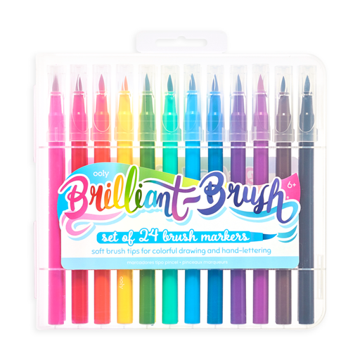 Brilliant Brush Markers - Set of 24 - Just $24.99! Shop now at Retro Gaming of Denver