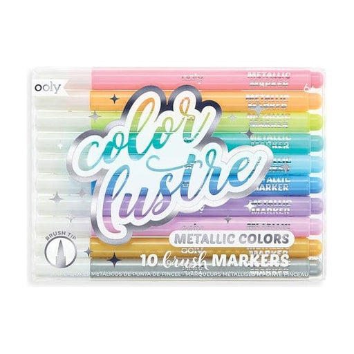 Color Lustre Metallic Brush Markers - Set of 10 - Just $16.99! Shop now at Retro Gaming of Denver