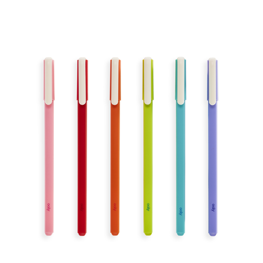 Fine Line Colored Gel Pens - Set of 6 - Just $9.99! Shop now at Retro Gaming of Denver