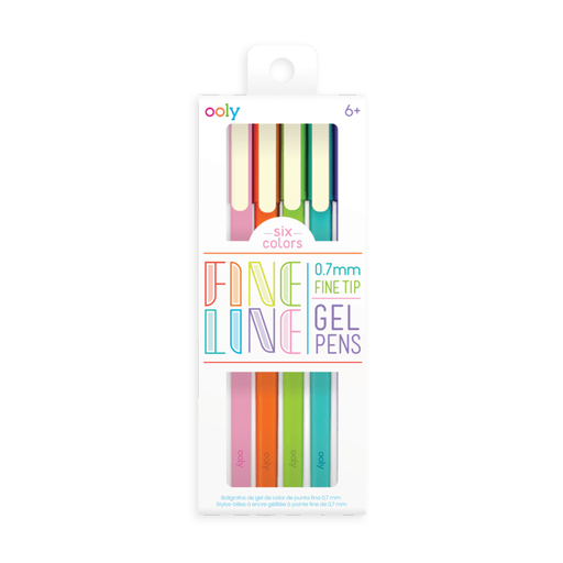 Fine Line Colored Gel Pens - Set of 6 - Just $9.99! Shop now at Retro Gaming of Denver