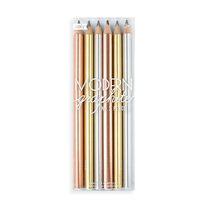 Modern Graphite Pencils - Set of 6 - Just $4.99! Shop now at Retro Gaming of Denver