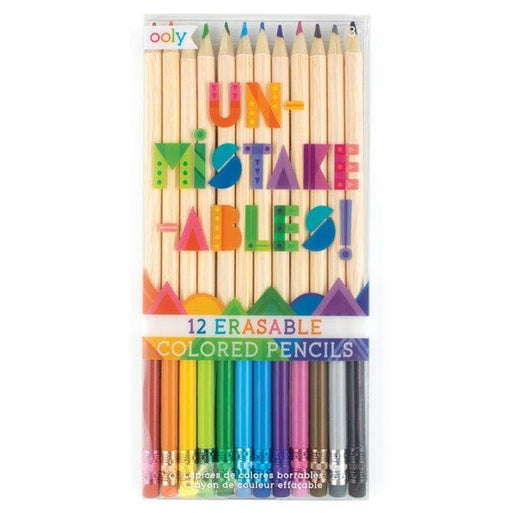 Unmistakeables Eraseable Colored Pencils - Set of 12 - Premium Arts & Crafts - Just $9.99! Shop now at Retro Gaming of Denver