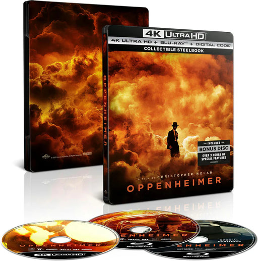 Oppenheimer - Limited Edition Collectible Steelbook (4K Ultra HD + Blu-ray + Digital) - for just $59.99! 