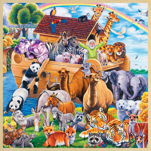 Wood Fun Facts - Noah's Ark 48 Piece Wood Jigsaw Puzzle - for just $14.99! 