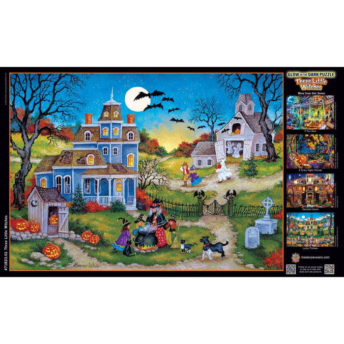Glow in the Dark - Three Little Witches 1000 Piece Jigsaw Puzzle - for just $16.99! 