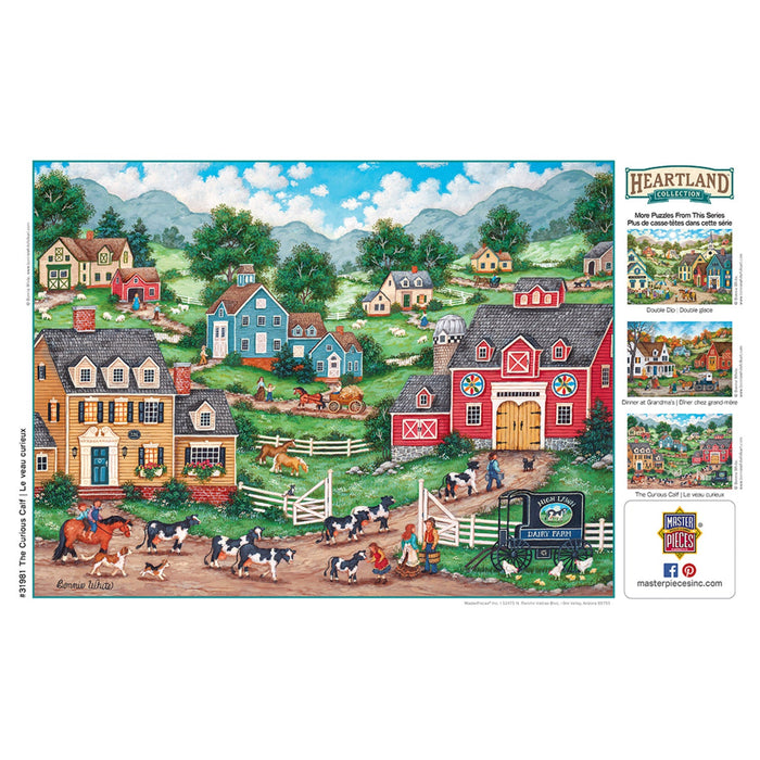 Heartland - The Curious Calf 550 Piece Jigsaw Puzzle - Just $14.99! Shop now at Retro Gaming of Denver